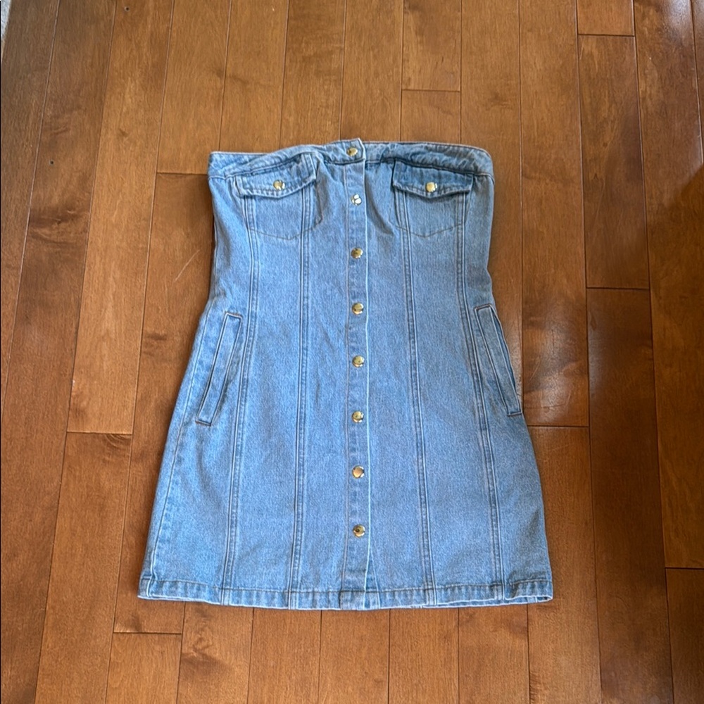 Wild Honey Denim Mini Dress